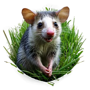 Possum In Grass Png Ixd PNG Image