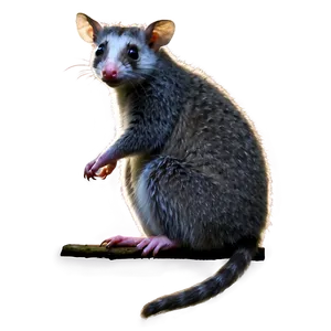 Possum In The Dark Png 06112024 PNG Image