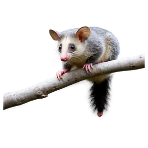 Possum On Branch Png 06112024 PNG Image