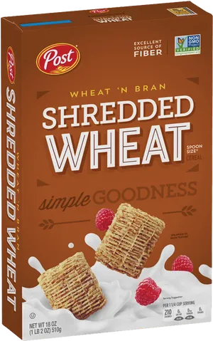 Post Shredded Wheat Cereal Box PNG Image