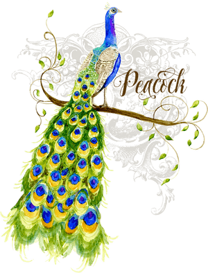 Poster Peacock Art Nouveau, HD Png Download PNG image with transparent background