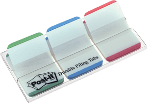 Postit Durable Filing Tabs Pack PNG image with transparent background