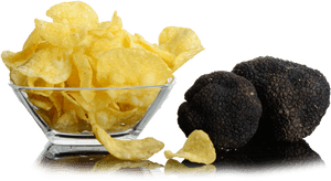 Potato Chipsand Truffles PNG with transparent background