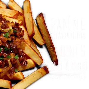 Poutine With Caramelized Onions Png Ljm51 PNG Image