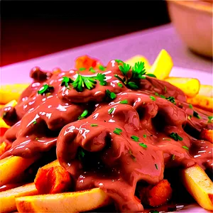 Poutine With Stroganoff Sauce Png Gkv PNG Image