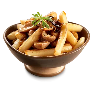 Poutine With Truffle Oil Elegance Png Exx PNG Image