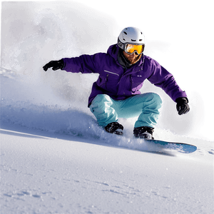 Powder Snowboarding PNG wha54 PNG image with transparent background