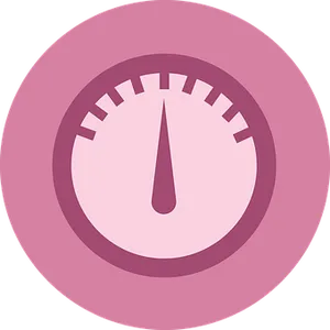 Power Meter Icon Pink Background PNG Image