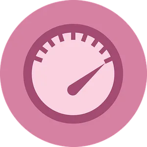 Power Meter Icon Purple Background PNG Image