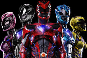 Power Rangers Team Portrait PNG image with transparent background