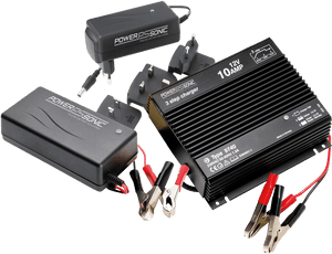 Power Sonic Battery Chargers Collection PNG with transparent background