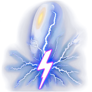 Powerful Lightning Bolt PNG nmb8 PNG