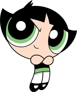 Powerpuff Girl Buttercup Vector Art PNG Image