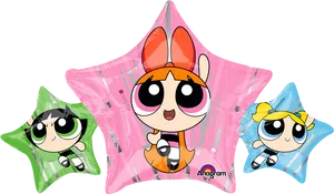 Powerpuff Girls Balloons PNG Image