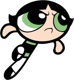 Powerpuff Girls Buttercup Frowning PNG Image