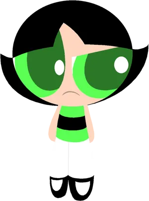 Powerpuff Girls Buttercup Standing PNG Image