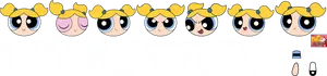 Powerpuff Girls Progression PNG Image