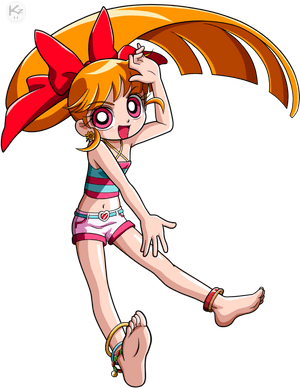 Powerpuff Girls Z Bombon Momoko Akatsutsumi By Krizeii-d6t7zqk - Powerpuff Girls Z Blossom, HD Png Download PNG image with transparent background