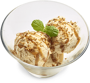 High Angle Picture Of Our Salted Caramel Ice Cream - Salted Caramel Ice Cream In Wagamama, HD Png Download PNG