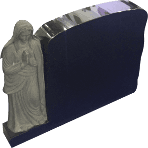 Granite Tombstone Plaque With Carving Jesus - Statue, HD Png Download PNG image with transparent background