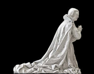 Praying Figure Statue Sculpture PNG image with transparent background