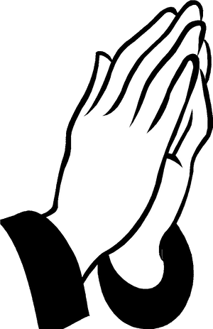 Prayer Clipart Many Interesting Cliparts - Praying Hands Black And White Clipart, HD Png Download PNG with transparent background