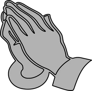 Praying_ Hands_ Graphic PNG Image