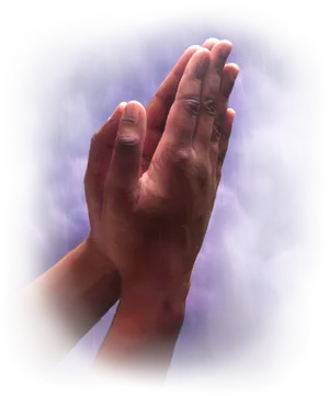 Praying_ Hands_ Purple_ Background.png PNG Image