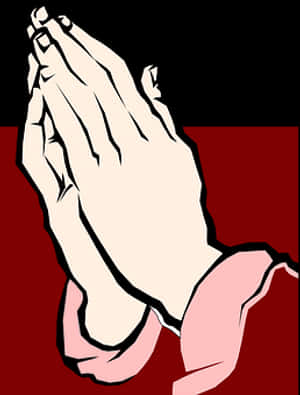 Praying Hands Vector Illustration PNG with transparent background
