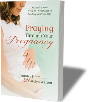 Praying Through Your Pregnancy Book Cover PNG Image