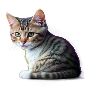 Precious Kitty Portrait Png 96 PNG Image