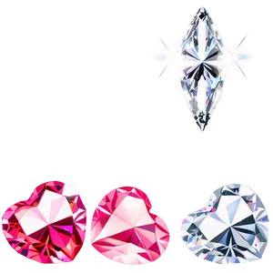 Precious Pink Heart Diamond Png 71 PNG Image