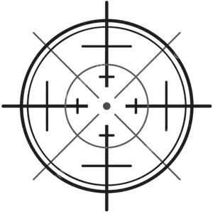 Precision Aiming Scope Crosshair PNG Image