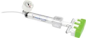 Precision Medical Syringewith Gauge PNG Image