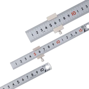 Precision Metal Rulers Black Background PNG Image