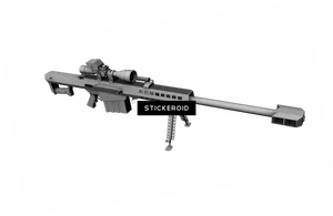 Precision Sniper Rifle3 D Model PNG Image