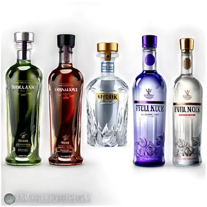 Premium Vodka Bottle Png Akp92 PNG Image