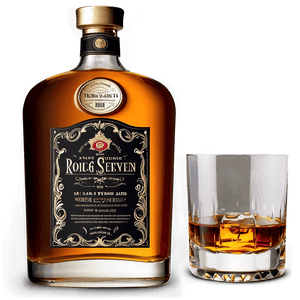 Premium Whiskey Bottle PNG emi PNG