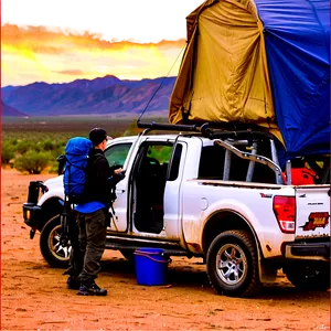 Preparing For A Desert Camping Trip Png 06122024 PNG Image