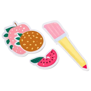 Preppy Stickers For Stationery Lovers Png Qpq PNG Image