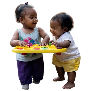 Preschoolers Playing Together Png Bvr80 PNG Image