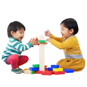 Preschoolers Playing Together Png Hfr PNG Image