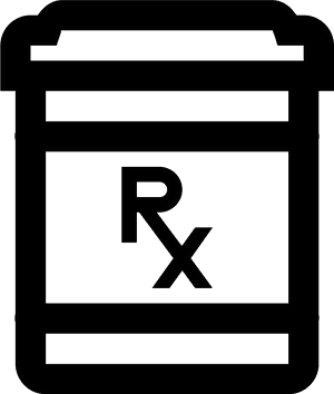 Clip Black And White Stock Icon Free Download Png - Pill Bottle Icon Transparent, Png Download PNG image with transparent background