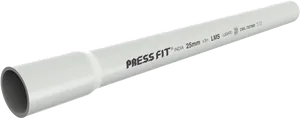 Press Fit P V C Pipe25mm L M S Product PNG Image