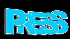Press3 D Text Graphic PNG with transparent background