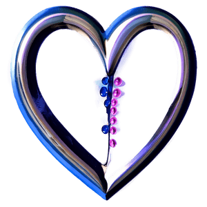 Pretty Heart Artwork PNG 24 PNG image with transparent background