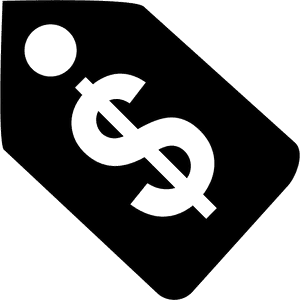 Price Tag - Price Tag Black Icon Transparent, HD Png Download PNG with transparent background