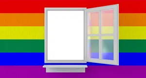 Pride Colored Backgroundwith Open Window PNG Image