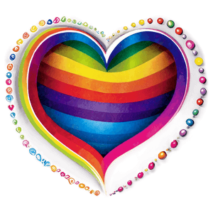 Pride Rainbow Heart PNG cpy20 PNG with transparent background