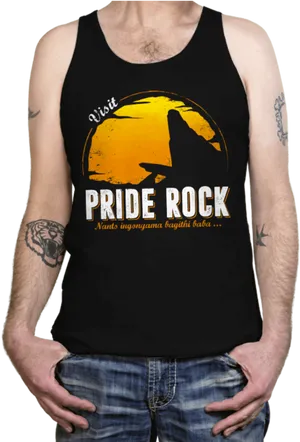 Pride Rock Tank Top PNG Image